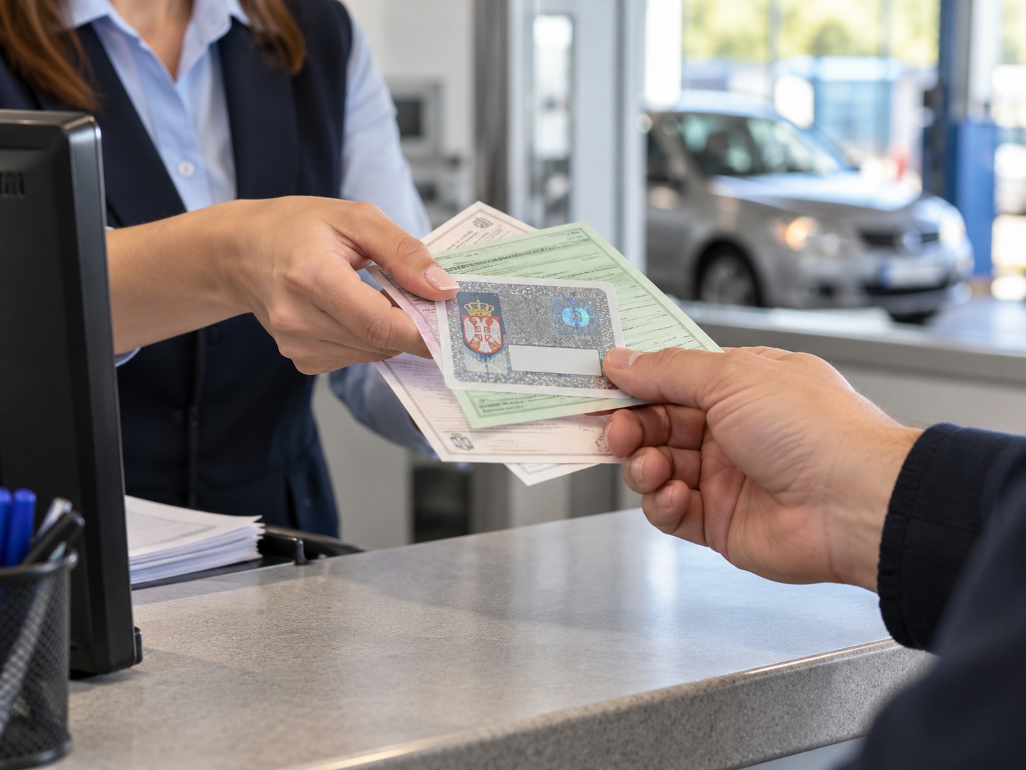 Registraciona nalepnica za registraciju vozila u Novom Sadu i Petrovaradinu
